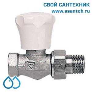 16025 HERZ 1682373 Клапан ручной радиаторный прямой, 1", Kvs 7,0 м3/час, PN 10 бар, 110°C, с точной предварительной настройкой.