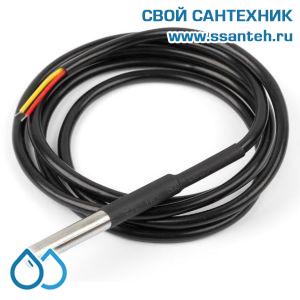 23491 PF00-65-2M Датчик температуры теплоносителя, IP65, PT1000, -40...+150°C, L=55 мм, d=6 мм, кабель 2 м